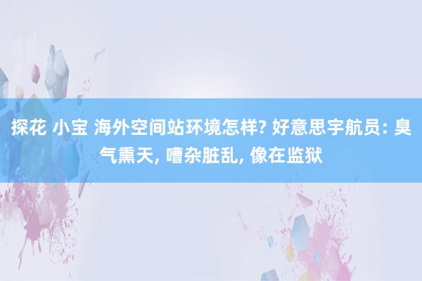 探花 小宝 海外空间站环境怎样? 好意思宇航员: 臭气熏天， 嘈杂脏乱， 像在监狱