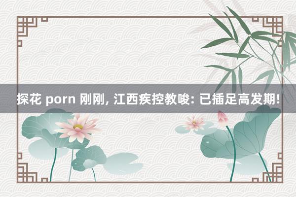 探花 porn 刚刚， 江西疾控教唆: 已插足高发期!